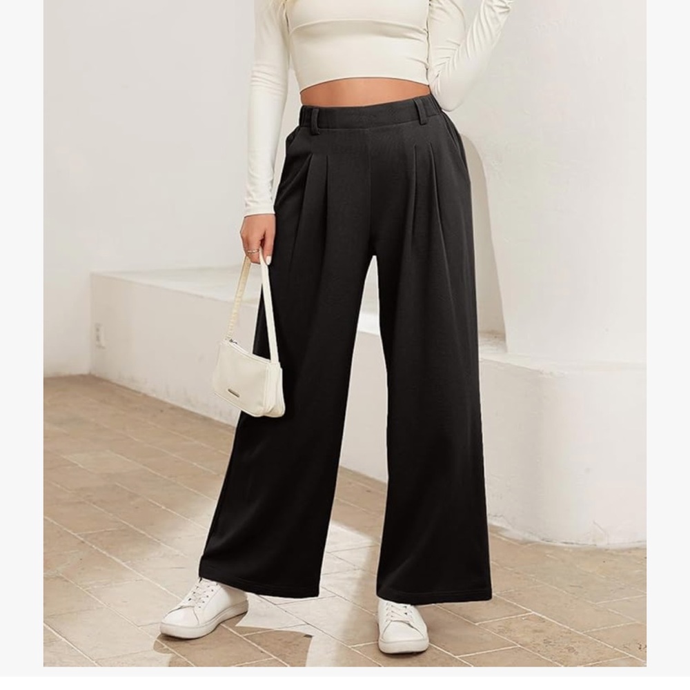 3/$10 Evaless High-Waisted Wide Leg Pants